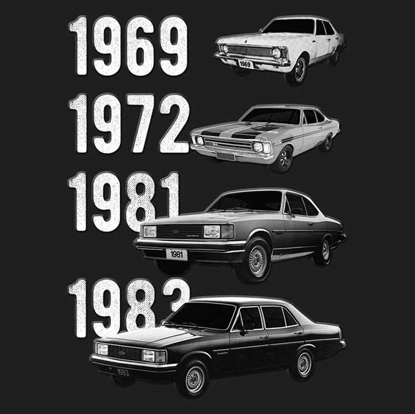 Com modelos fabricados entre 1969 a 1983, o Chevrolet Opala foi sucesso de vendas da GM.