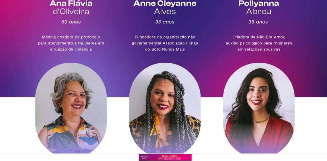 Finalistas do Prêmio, na categoria Conscientização e Acolhimento